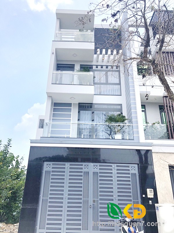 Bán nhà 3 lầu mặt tiền 20m khu tái định cư Phạm Hữu Lầu quận 7.